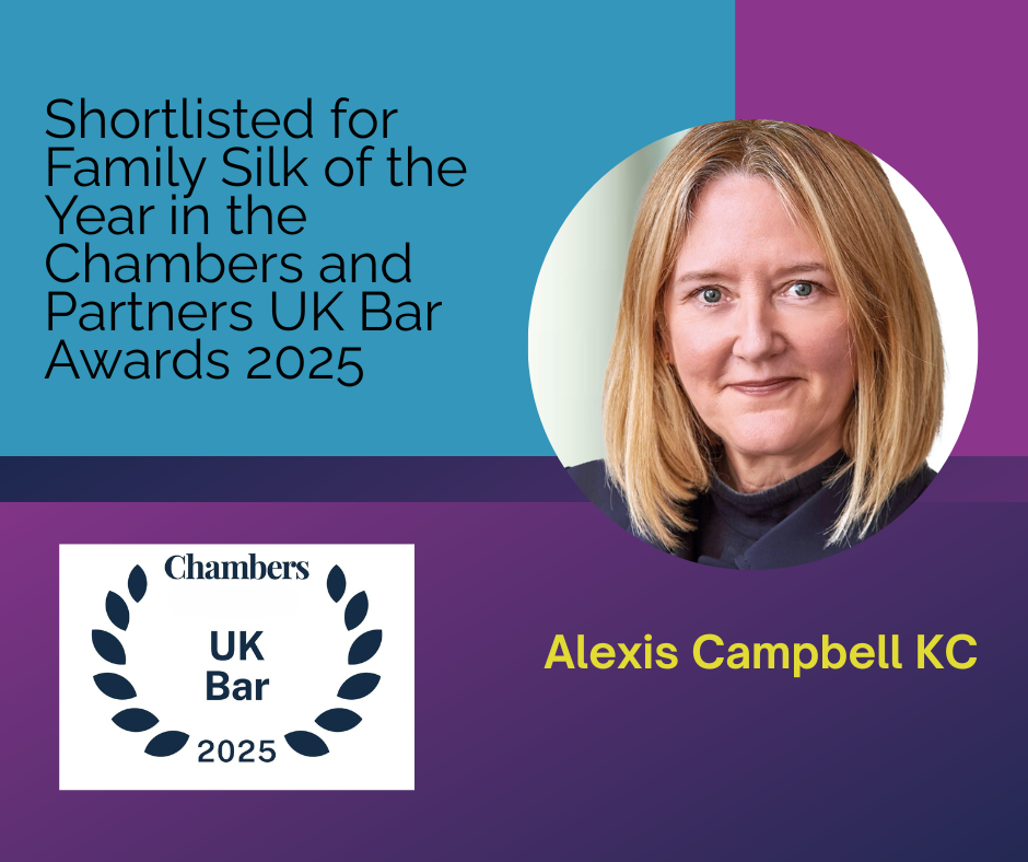 Alexis Campbell KC shortlisted as Family Silk of the Year in Chambers & Partners Awards 2025