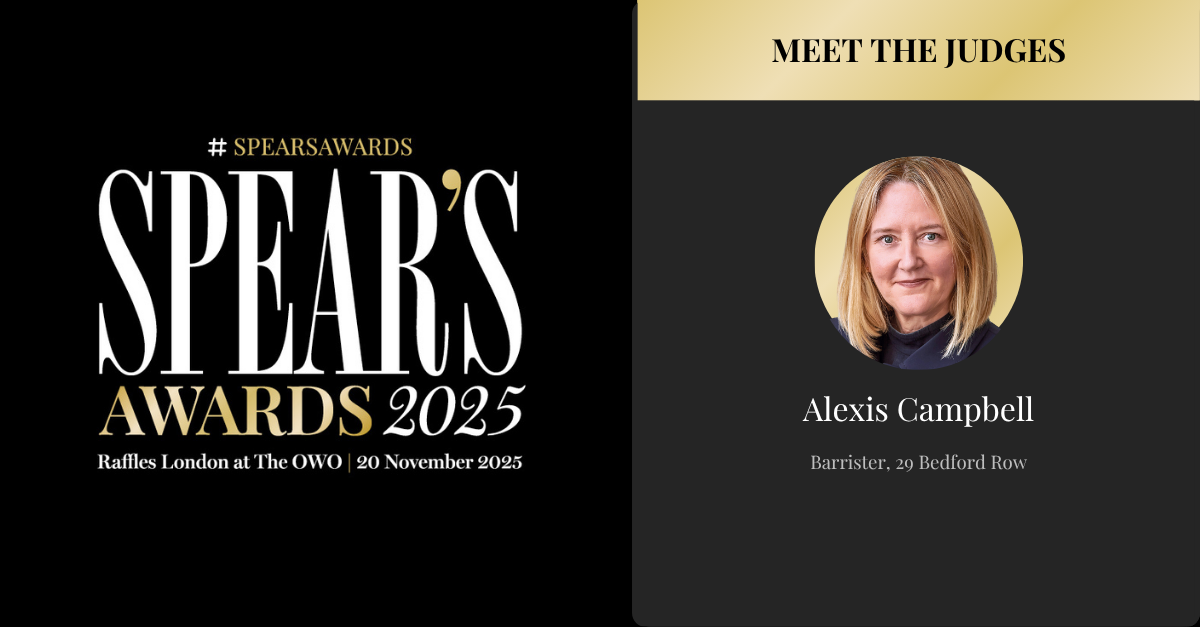 Alexis Campbell KC is a judge for Spear’s awards 2025