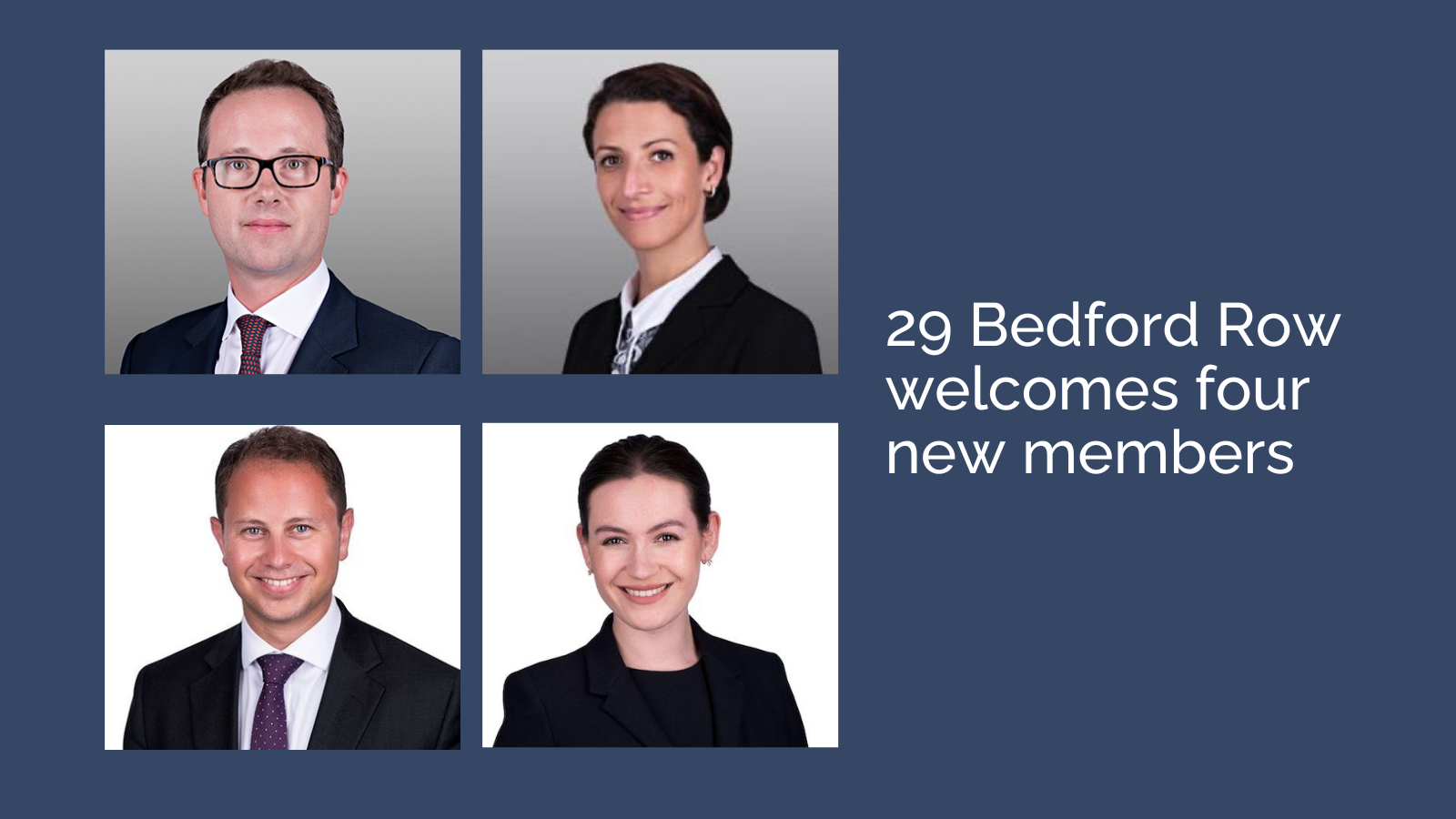 29 Bedford Row welcomes four new members